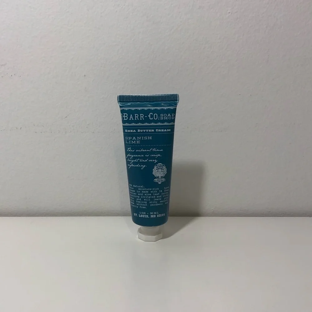 Barr Co Spanish Lime Shea Butter Hand Cream Lotion 1 OZ
